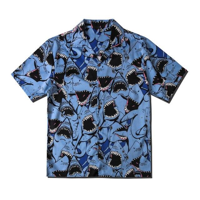 Summer Hawaii Beach Shirts Harajuku Streetwear Summer Blouse