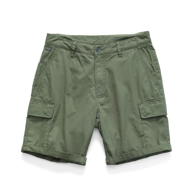 Summer New Cargo Shorts Men Fashion Enzyme Washed Casual Multi-Pockets