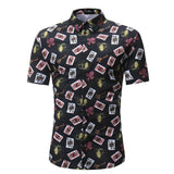 Men Shirt Summer Style Palm Tree Print Beach Hawaiian Shirt Men Casual Short Sleeve Hawaii Shirt