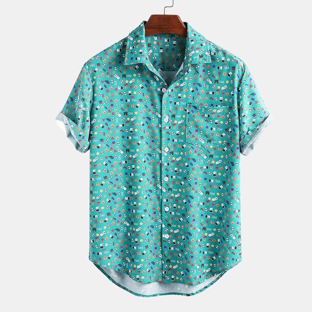 Shirts for men Tropical Vacation Hawaii Shirt Mens Floral