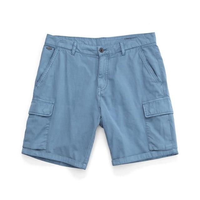 Summer New Cargo Shorts Men Fashion Enzyme Washed Casual Multi-Pockets