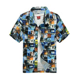 Hawaiian Shirts Fashion Men's Casual Button Hawaii Print Beach