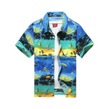 Hawaiian Shirts Fashion Men's Casual Button Hawaii Print Beach