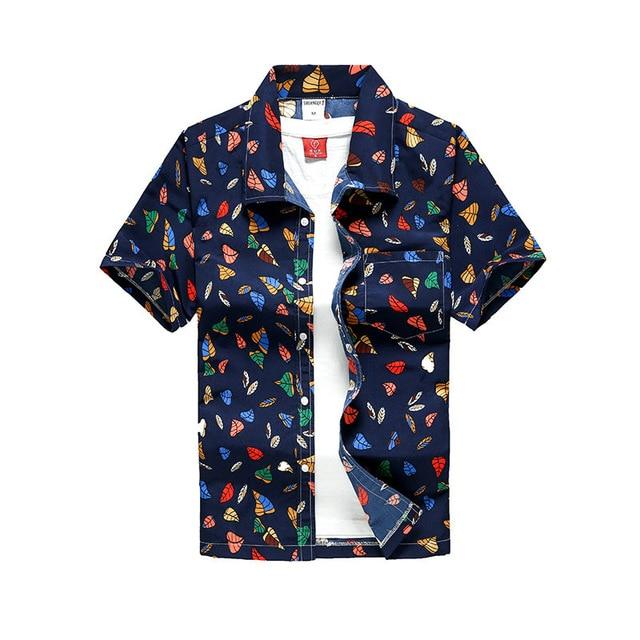 Hawaiian Shirts Fashion Men's Casual Button Hawaii Print Beach