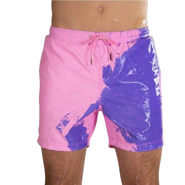 Magical Change Color Beach Shorts Summer Men Swimming