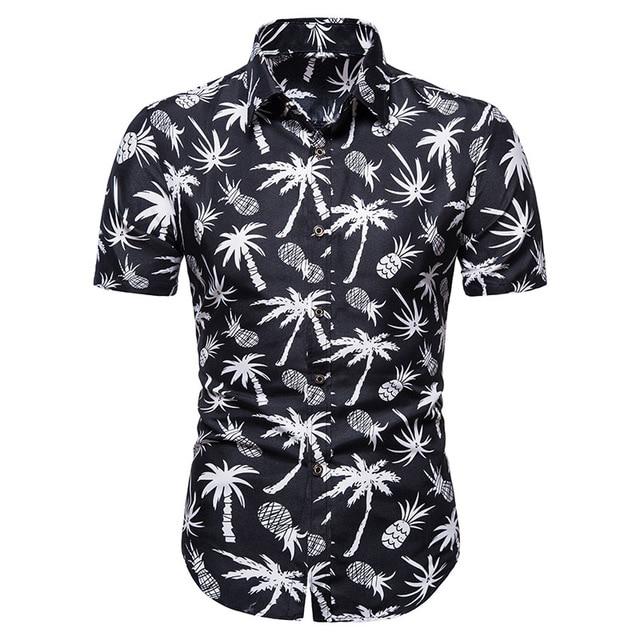 Hawaii Beach Short Sleeve Printed Shirt Summer Travel