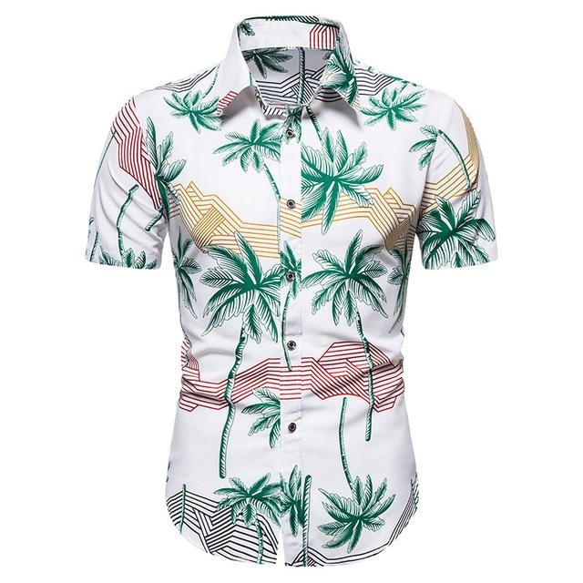 Hawaii Beach Short Sleeve Printed Shirt Summer Travel