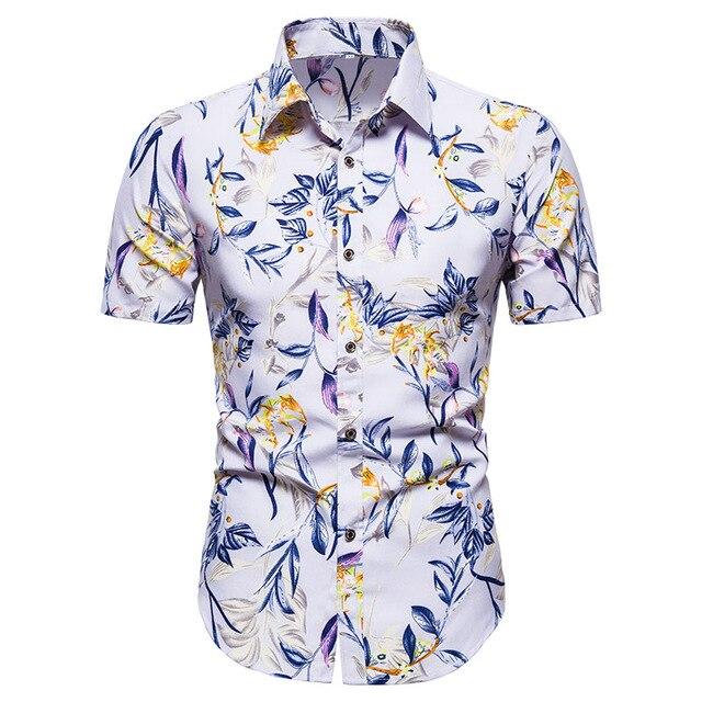 Hawaii Beach Short Sleeve Printed Shirt Summer Travel