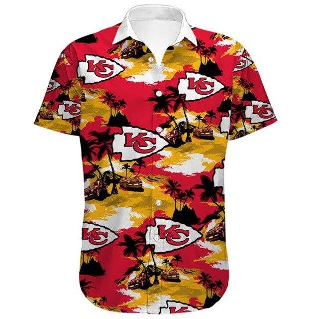 Kc Summer Casual Digital Printing Quick Dry Breathable  Hawaii Beach Floral shirt